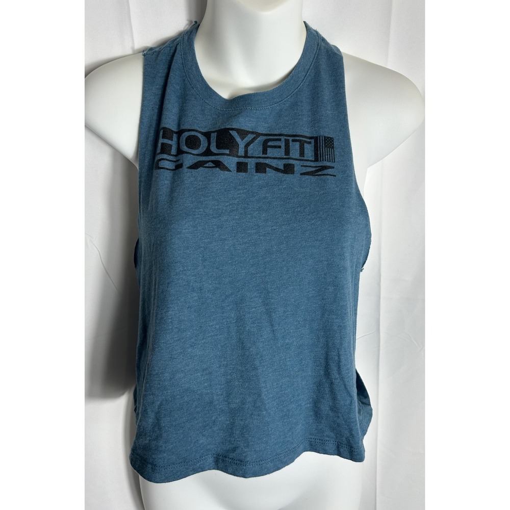 Women Workout Muscle Shirt Size S GAINZ Weight Lifting CrossFit Body Building